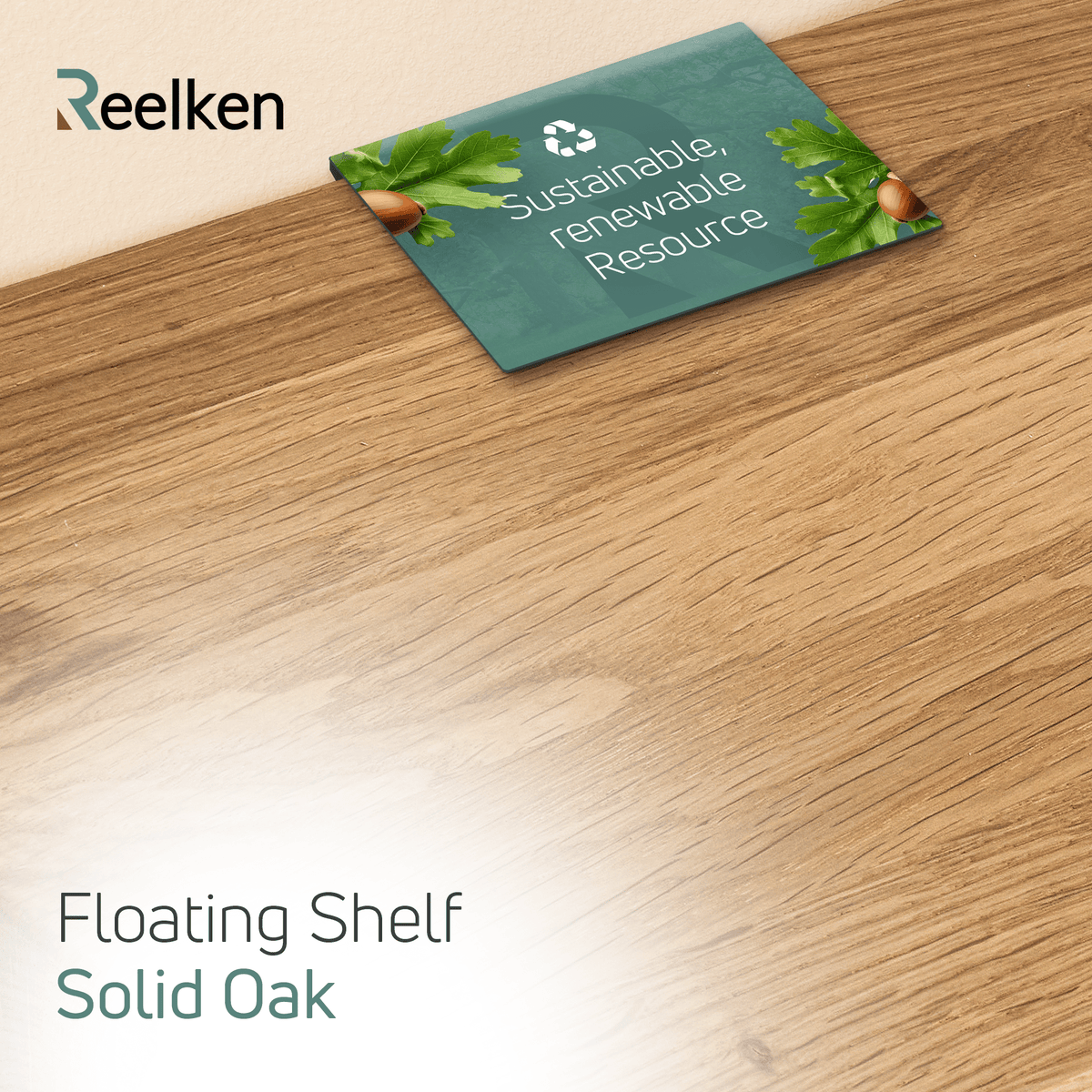 Custom Solid Oak Wooden Shelf - Reelken US