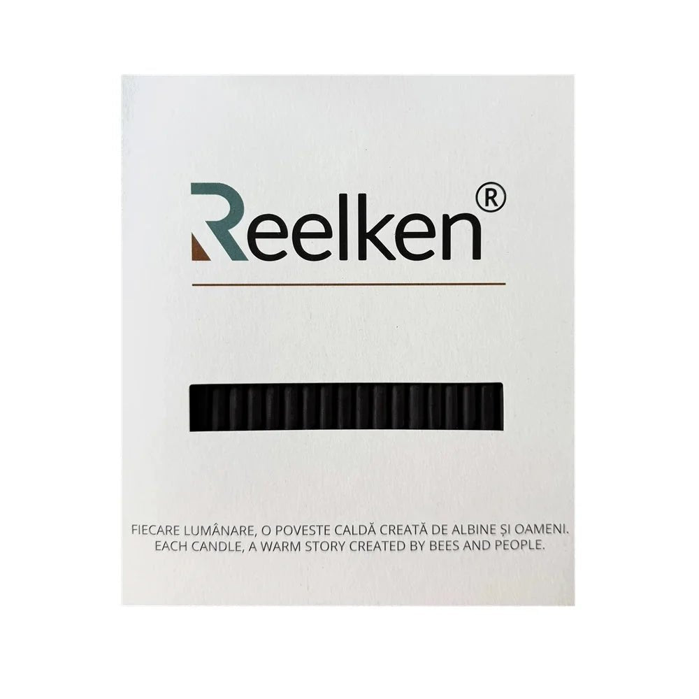 Decorative Natural Wax Candles, Black No. 100 – Set of 50 pieces - Reelken US