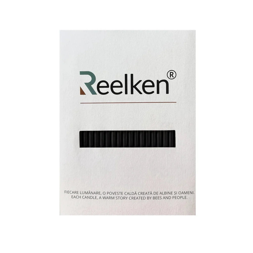 Decorative Natural Wax Candles, Black No. 140 – Set of 50 pieces - Reelken US