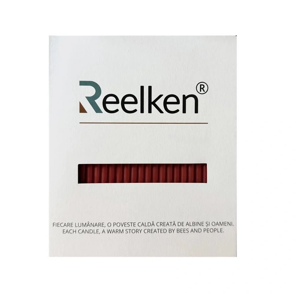 Decorative Natural Wax Candles, Red No. 100 – Set of 50 pieces - Reelken US