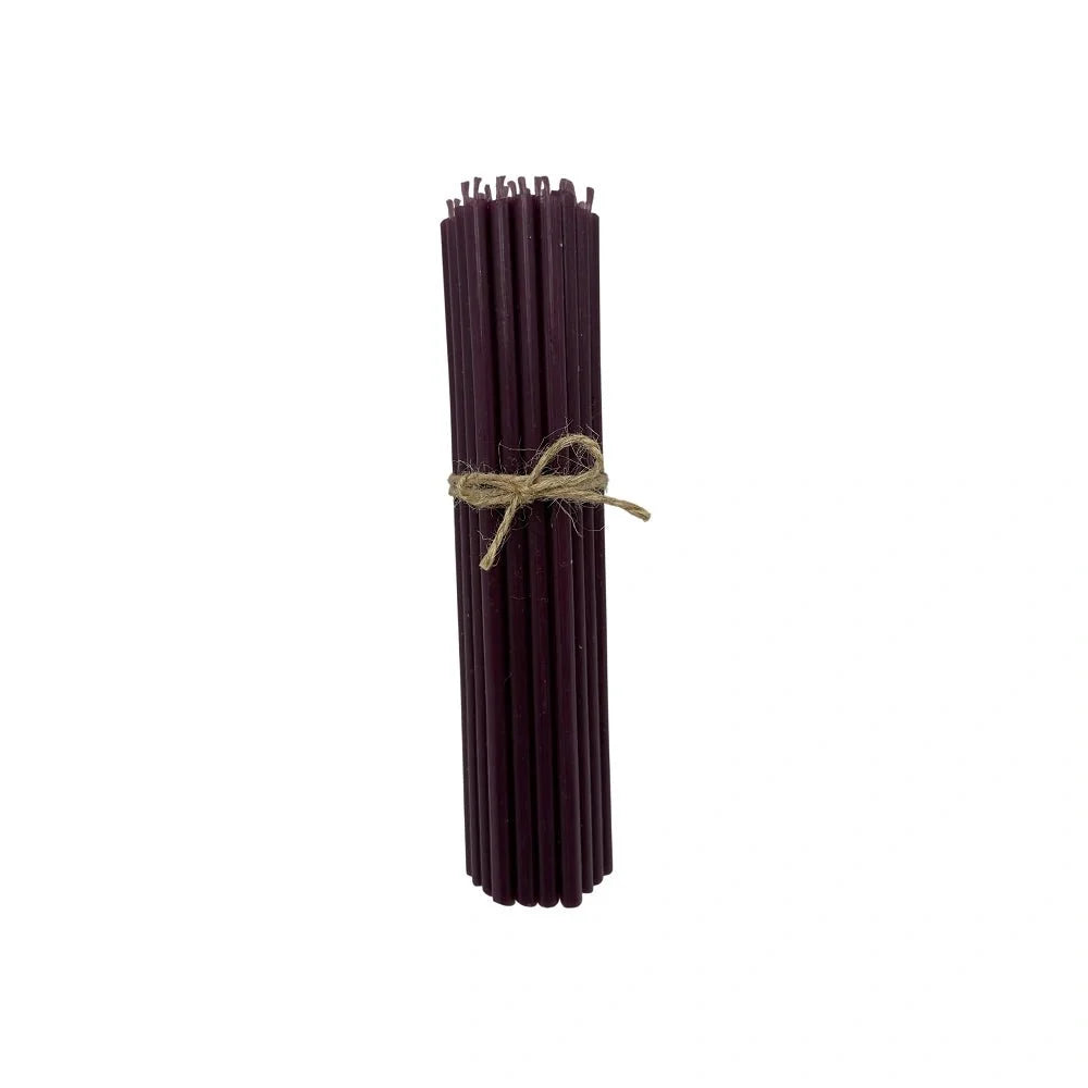 Lumanari decorative din ceara naturala violet Nr. 100 – set 50 bucati - Reelken