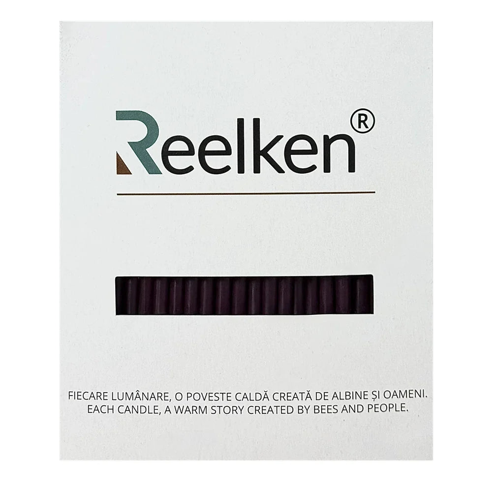 Lumanari decorative din ceara naturala violet Nr. 100 – set 50 bucati - Reelken