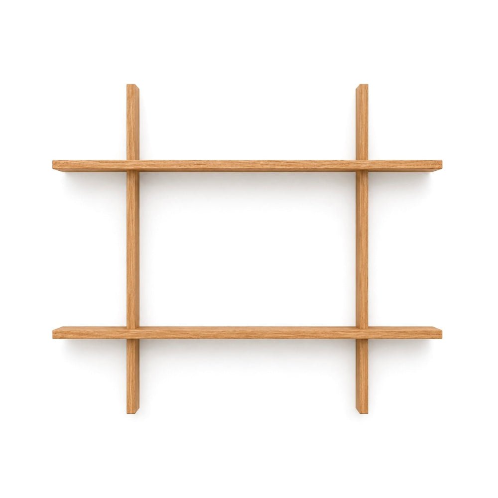 Matrix Solid Oak Wood Shelf - 31.5 x 27.5 x 0.8 in - Reelken US