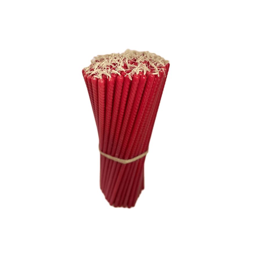 Natural Wax Candles, Red, 11.8 in – Set of 102 Pieces - Reelken US
