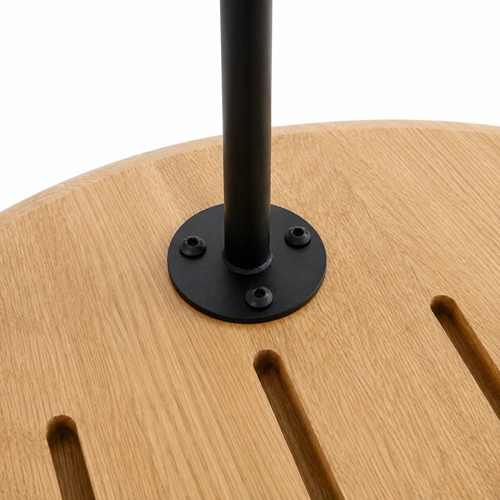 Oval Solid Oak Coffee Table – 23.4 x 31.5 x 1 in - Reelken US
