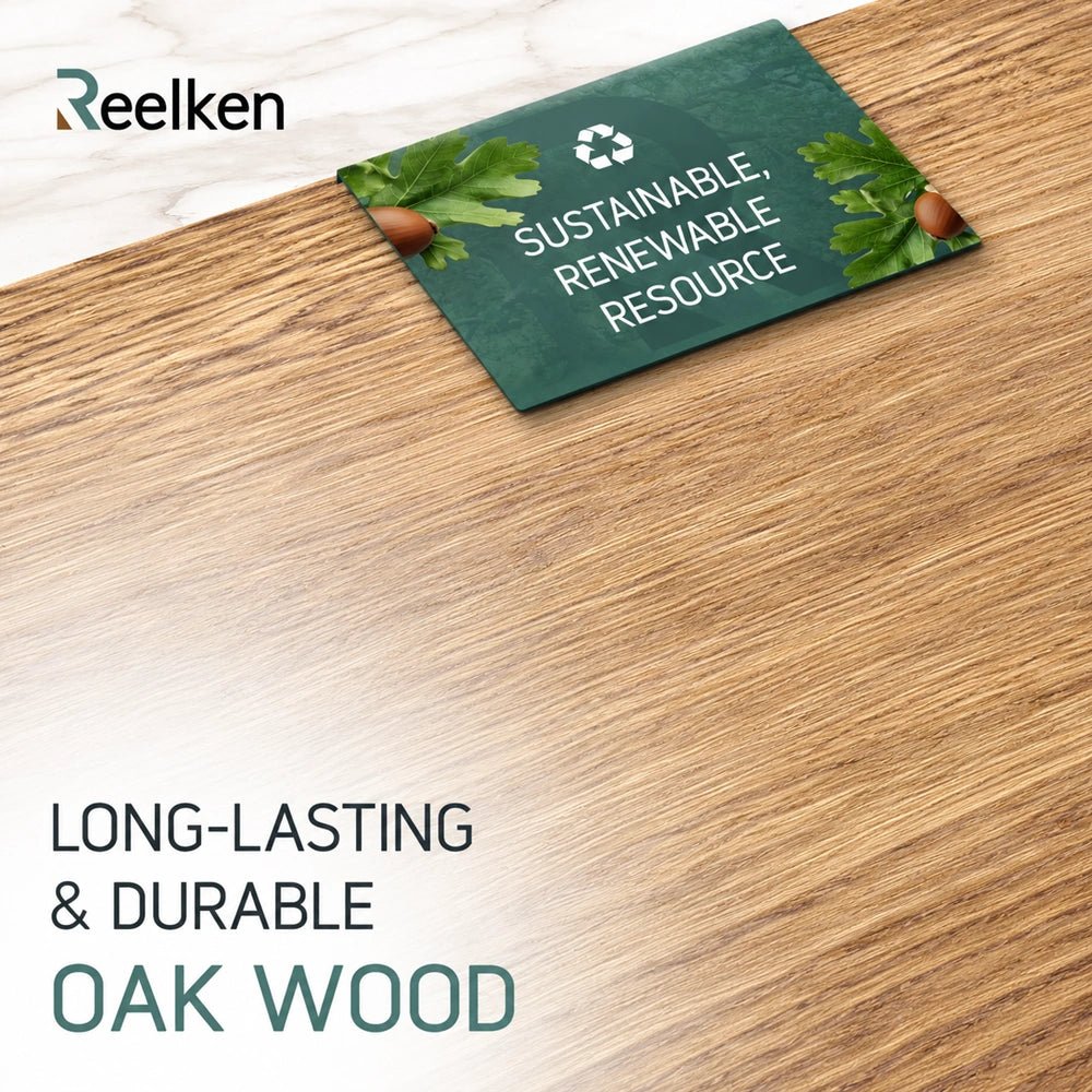 Professional oak wood cutting board 11.8 x 15.7 x 0.8 in - Reelken US