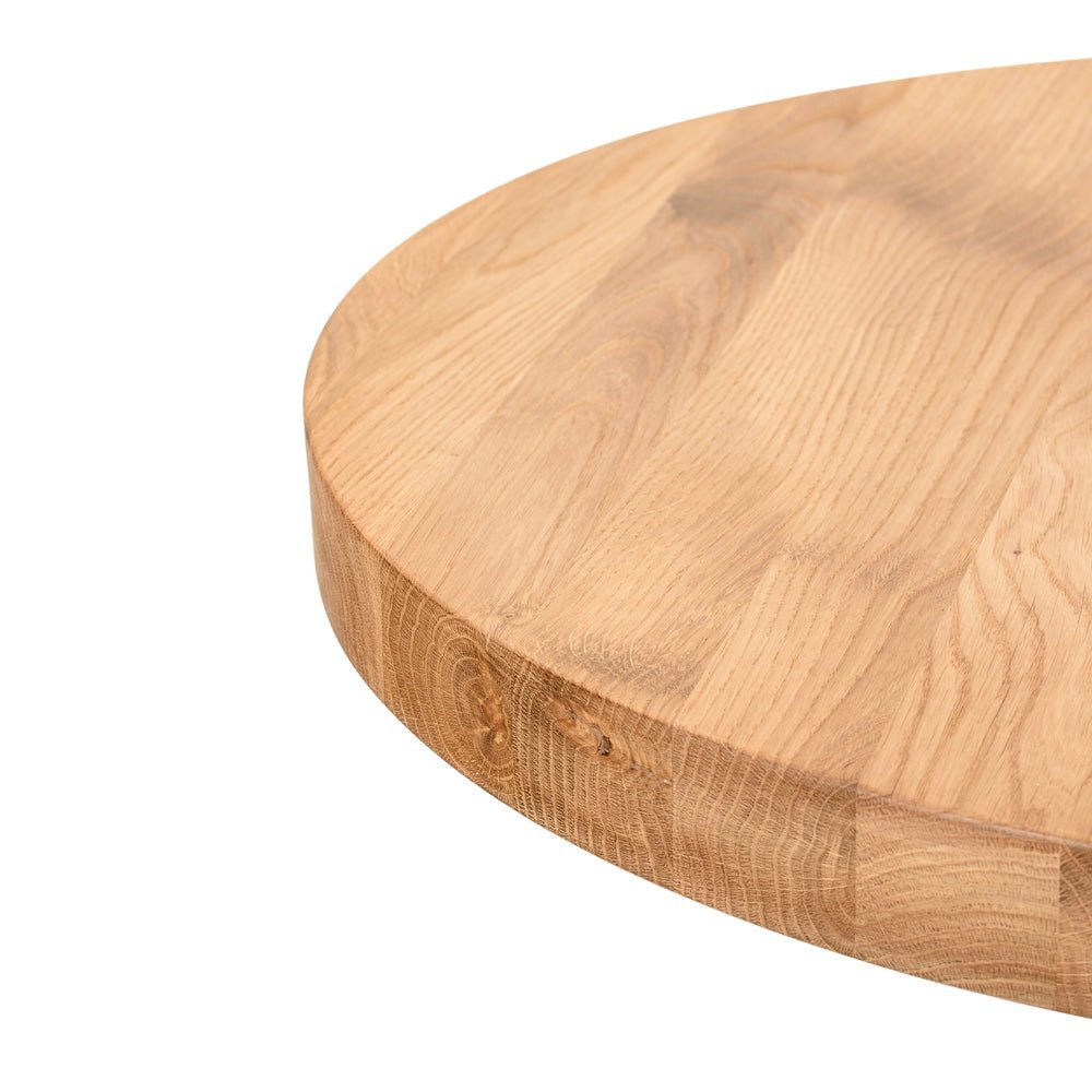 Round Oak Wood Table Top - 23.62 in diameter - Reelken US