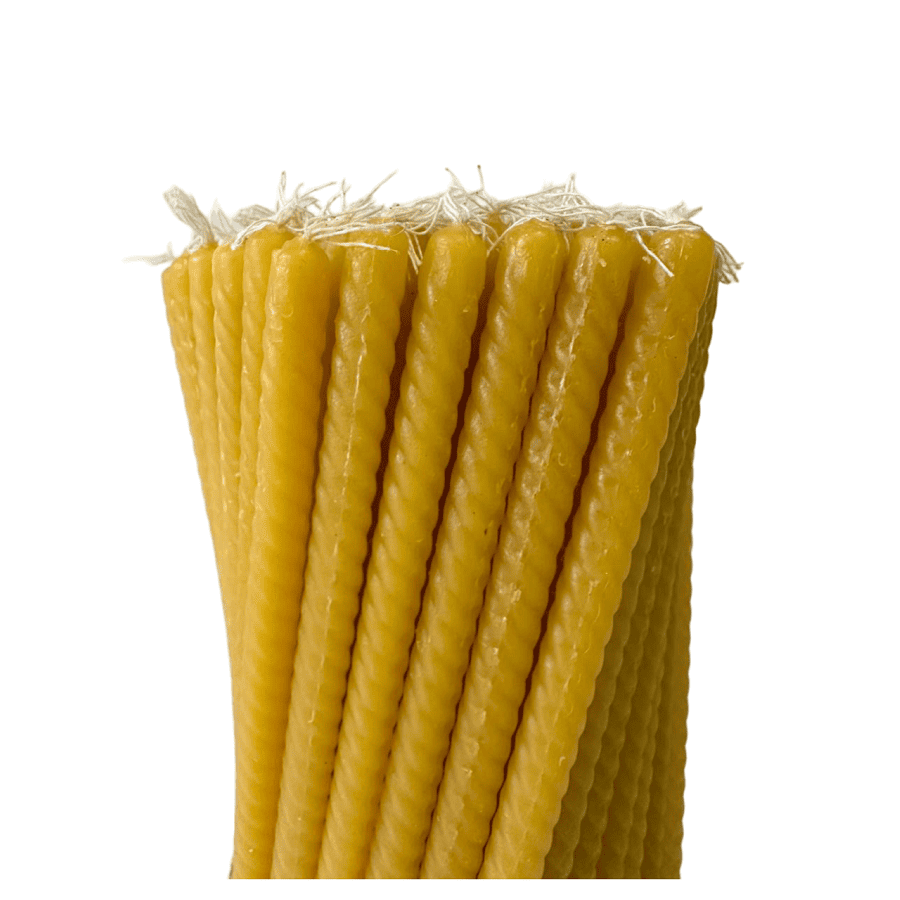 Twisted Natural Wax Candles - Set of 102 Pieces - Reelken US