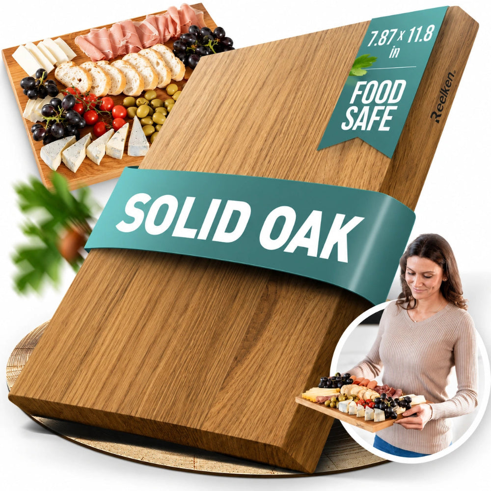 Professional oak wood cutting board 11.8 x 7.87 x 0.78 in