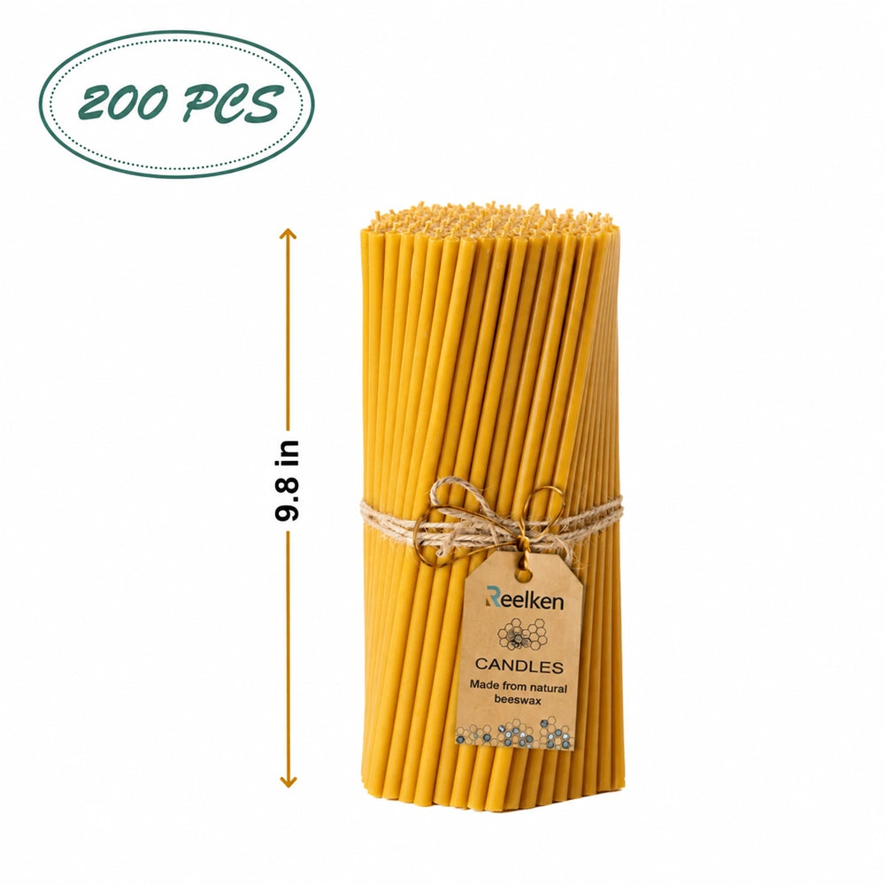 Natural Wax Candles – 9.8x0.27 in