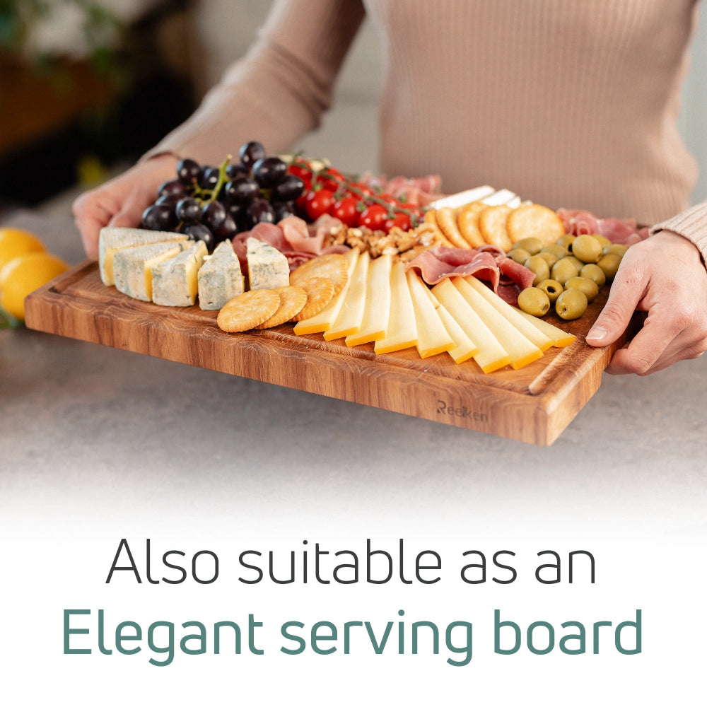 Oak wood cutting board 11.8 x 7.87 x 0.98 in