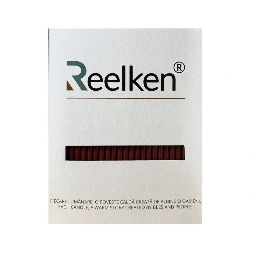 Decorative Natural Wax Candles, Red No. 80 – Set of 50 pieces - Reelken US