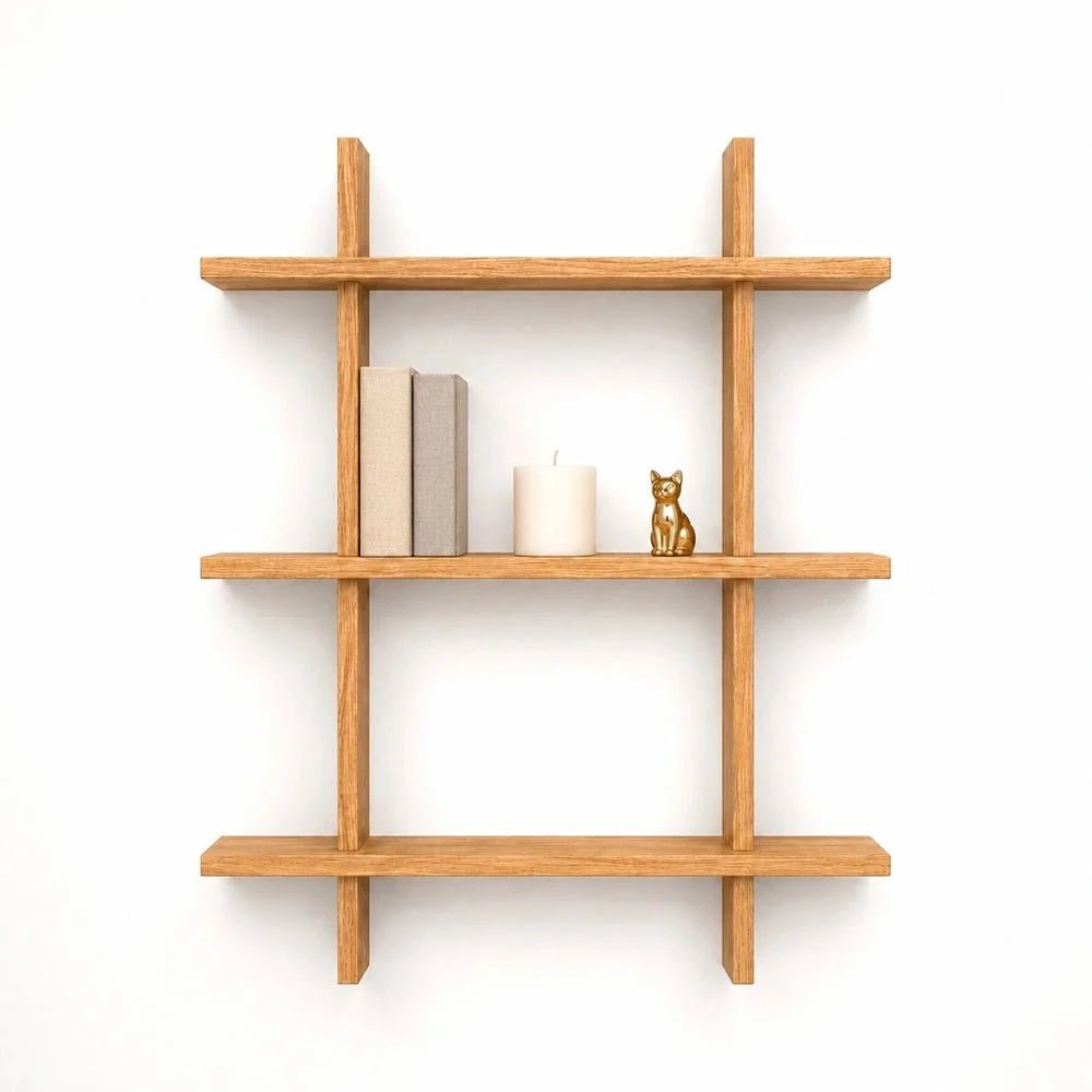 Matrix Solid Oak Wood Shelf - 31.5 x 41 x 0.8 in - Reelken US