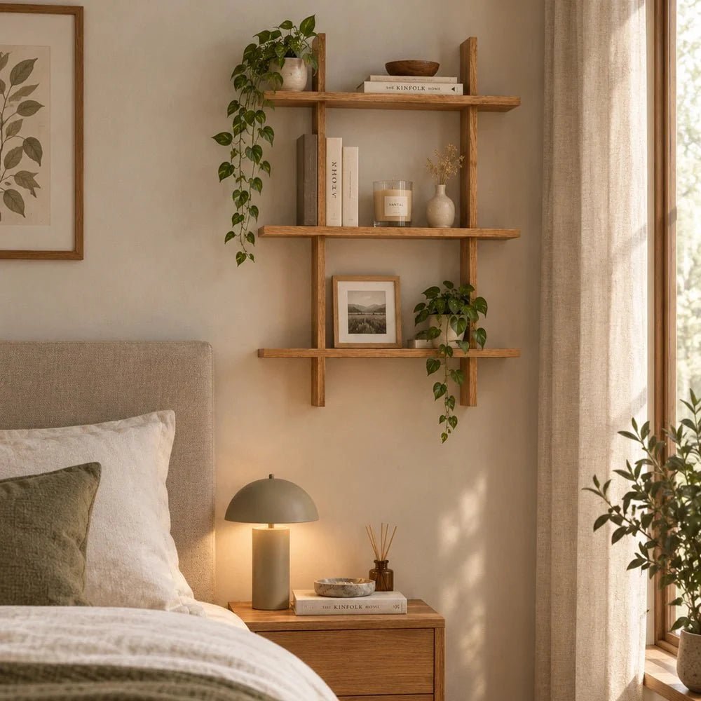 Matrix Solid Oak Wood Shelf - 31.5 x 41 x 0.8 in - Reelken US