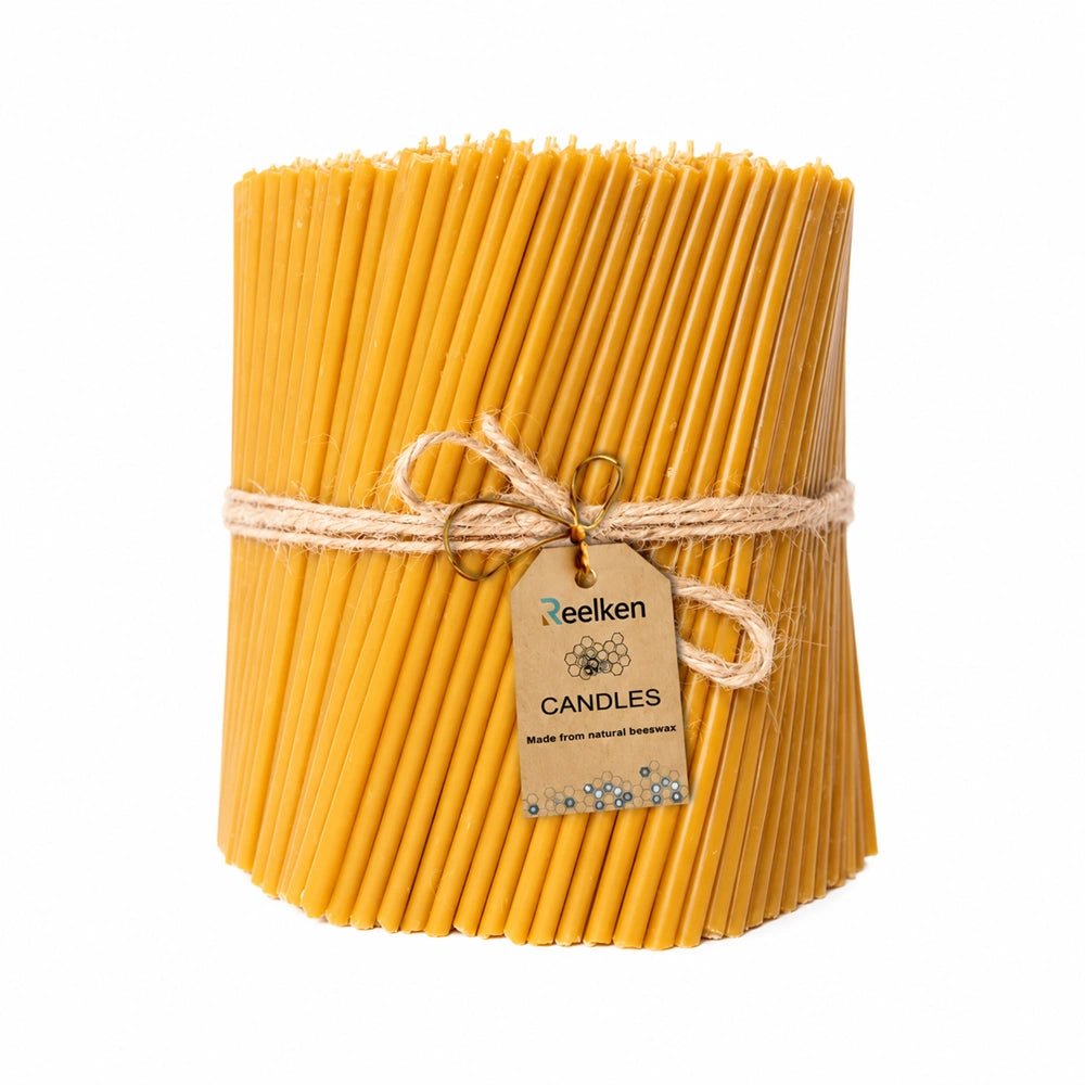 Natural Wax Candle Set - 5.1x0.2 in - Reelken US