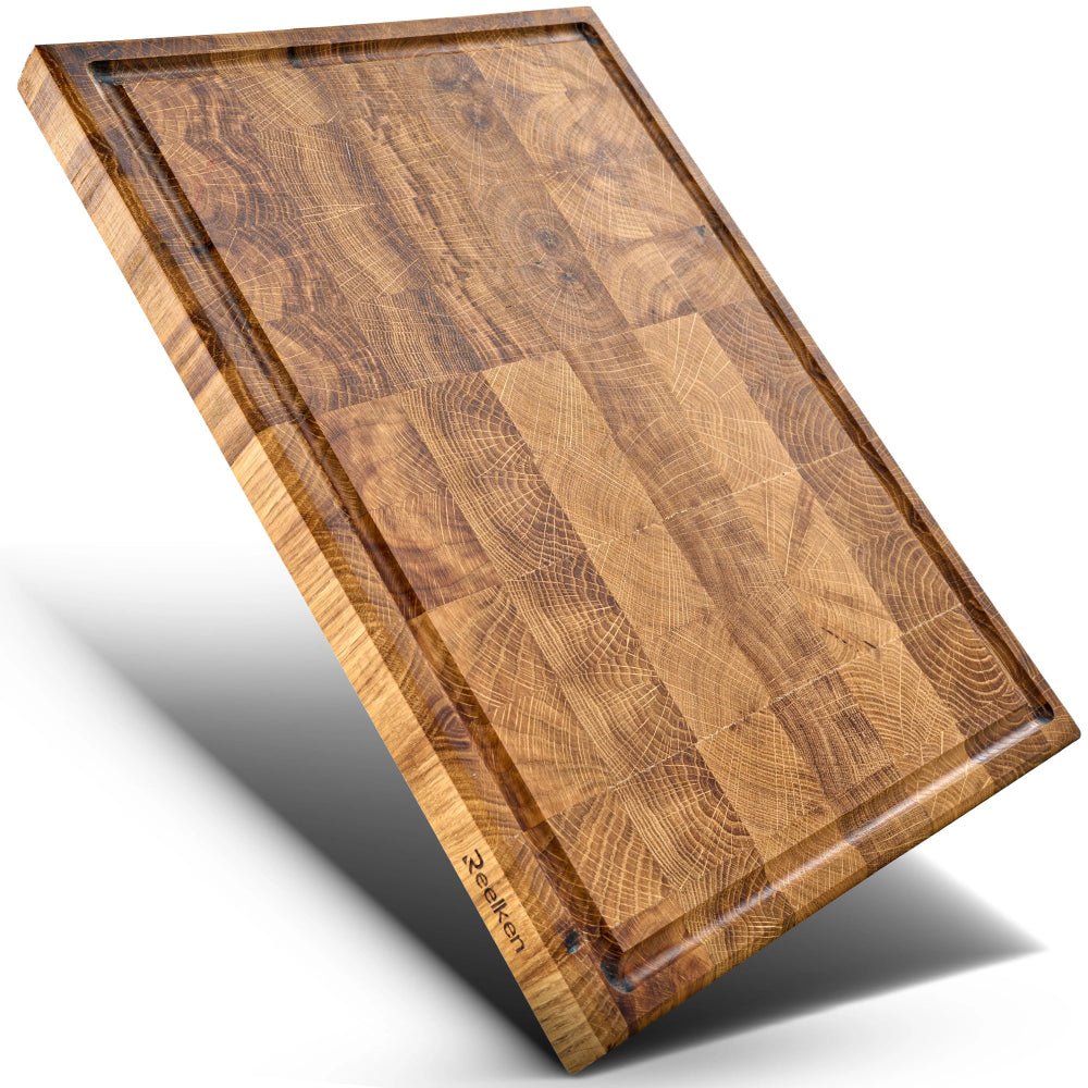 Oak wood cutting board 11.8 x 15.7 x 1 in - Reelken US