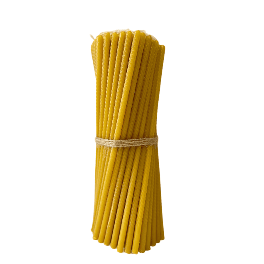 Twisted Natural Wax Candles - Set of 102 Pieces - Reelken US